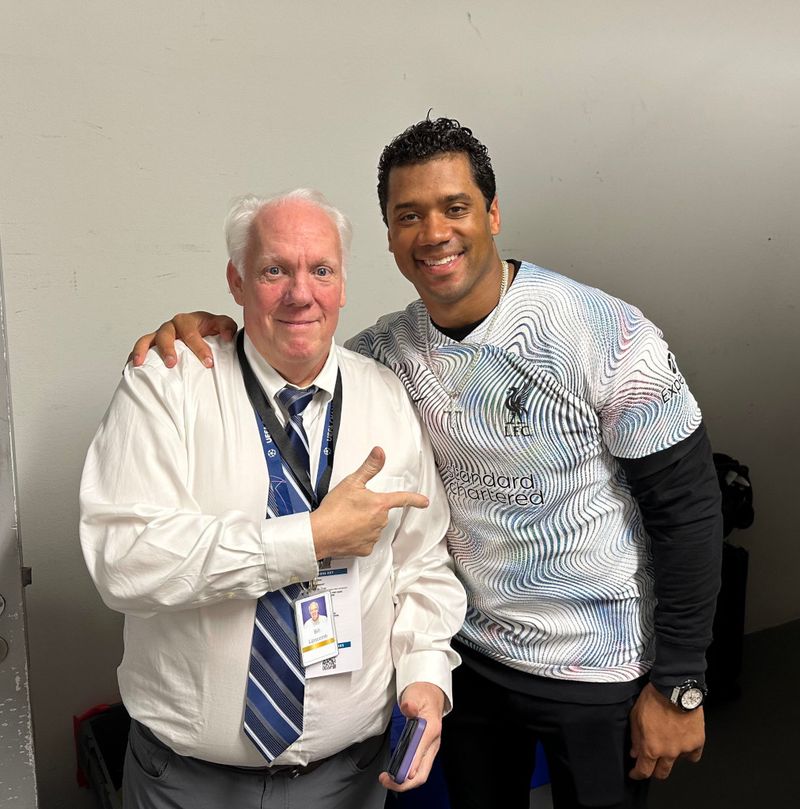 Bill Lipscomb with Russell Wilson